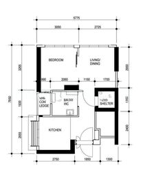 Blk 656A Punggol East (Punggol), HDB 2 Rooms #629162821